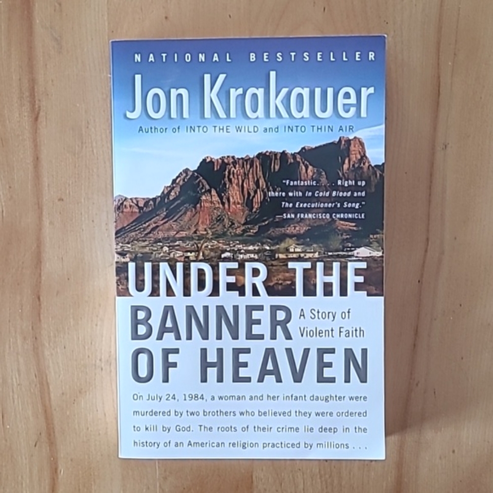 😍3/$25 Under the Banner of Heaven (soft cover book) by Jon Krakauer